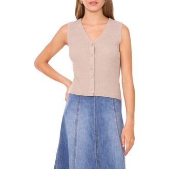 1.State V-Neck Sweater Vest in Light Heather Taupe at Nordstrom Rack, Size Xx-Small