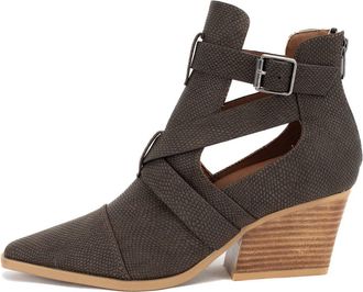 Yellow Box Womens Canoly Cut Out Bootie In Gray