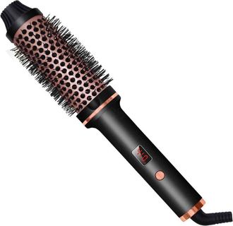 OEM Brosse Chauffante - C&eacute;ramique Tourmaline 3,8 Cm - Temp&eacute;rature R&eacute;glable 121 &Agrave; 210 &deg;c - Pour Bouclage Volume Frange - 1 Pi&egrave;ce