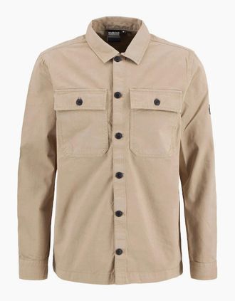 Barbour Mens Barbour International Arlo Overshirt BE74 Coriander - Tan - Size: 40/Regular