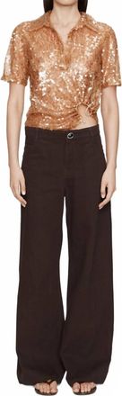 CHRISTOPHER ESBER Relaxed Denim Jean In Espresso
