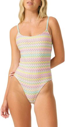 PQ Swim Eloise One-Piece Swimsuit in Love Spell at Nordstrom, Size Medium