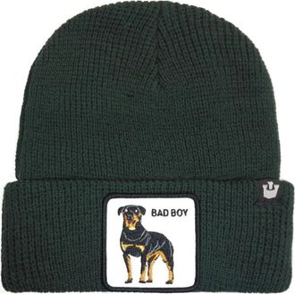 Goorin Brothers Animal Farm Beanie met Patch aan de Voorkant - Dames - Hoeden - Groen - ONE Size - Accessoires