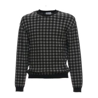 Scaglione Truien & Vesten, Heren, Groen, XL, Katoen, Ronde hals knitwear