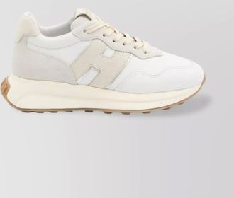 Hogan high-top sneakers suede inserts