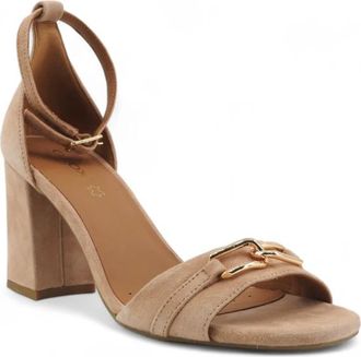 Geox New Eraklia 80 - Dames - Sandalen met hakken - Roze - 35 EU - Leer - Schoenen