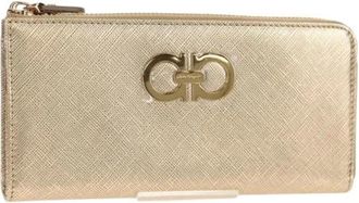 Ferragamo Pre-owned Wallets, female, Yellow, Size: ONE SIZE Pre-owned Leather Wallet