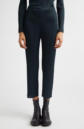 Pleats Please Issey Miyake Monthly Colors November Pleated Pants in Charcoal at Nordstrom, Size 3