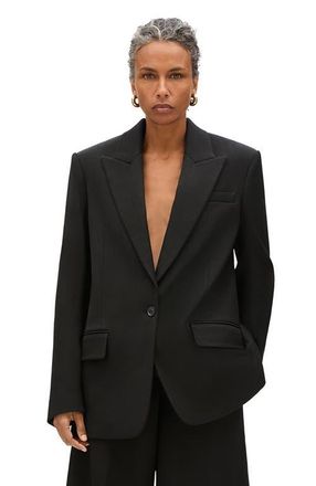Another Tomorrow Oversized Tailored Jacket in Black at Nordstrom, Size 36 It