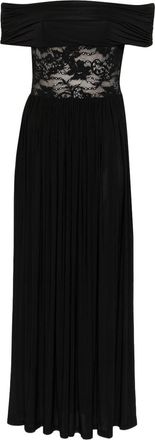 Zimmermann Long Black Dress With Bardot Neckline