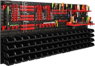 OEM Tablero De Herramientas Para Taller De 172x78 Cm + 68 Bandejas