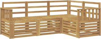 vidaXL Conjunto De Sof&aacute;s De Exterior 4 Uds. Blanco Vidaxl