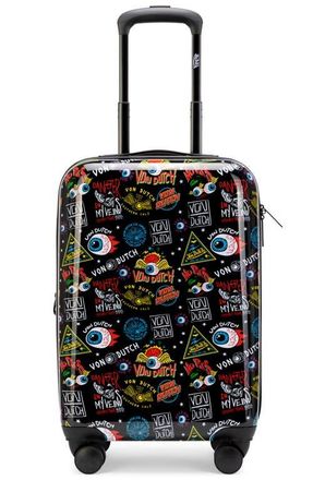 Von Dutch Black Jax Expandable Hardside Spinner Carry-on Suitcase at Nordstrom, Size Small