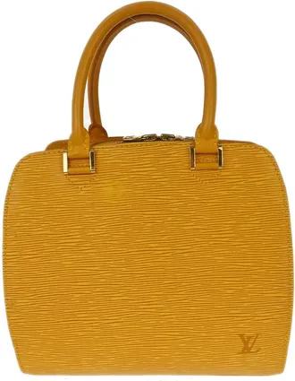 Louis Vuitton Pont Neuf Epi Leather Yellow Leather Handbag (Pre-Owned)