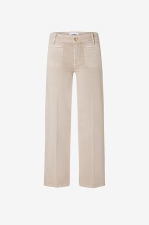 Cambio Verk&uuml;rzte Jeans mit weitem Bein Tess Cropped High Summer Sateen