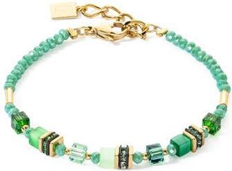 Coeur de Lion Mini Cubes Bracelet in Green at Nordstrom, Size 8.25