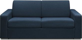 VENTE-UNIQUE.COM Sofá cama poliéster 3 plazas azul oscuro 223x223cm