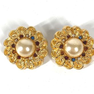 Chanel Metal Stud Earrings (Pre-Owned)