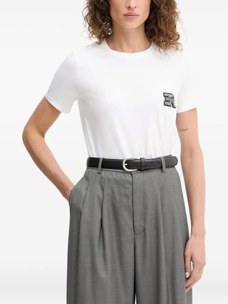 Ermanno Scervino logo-appliqué short-sleeve T-shirt - White