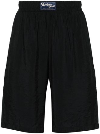Family Fir$t Milano Shorts dritti con applicazione - Nero