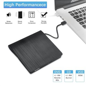 OEM Esta Unidad Externa De Cd/dvd Ultradelgada Y Multifuncional Cuenta Con Una Interfaz Usb 3.0 Plug-and-play Para Una R&aacute;pida Transferencia De Datos, Un D