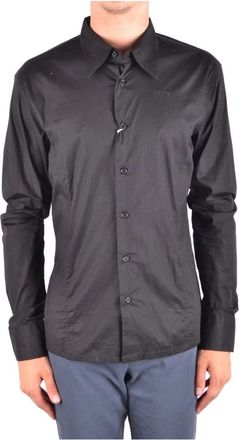Dirk Bikkembergs Shirt - Heren - Zakelijke Overhemden - Zwart - M - Overhemden
