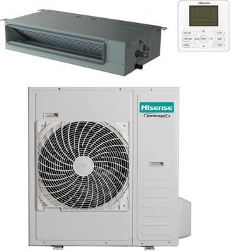 Hisense Aire Acondicionado Conducto Aud105ux4rneh7 + Auw105u4rk7 - Hisense