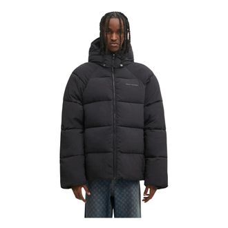 Daily Paper Clothing Jassen, Heren, Zwart, M, Leer, Winterjassen