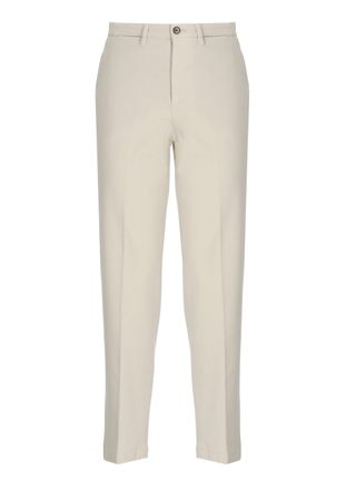 BRIGLIA 1949 Ivory Jeangw Straight-Leg Pants