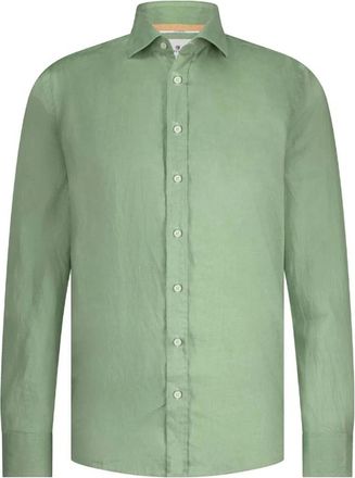 State of Art Heren, Overhemden, Groen, Maat: XL Linnen