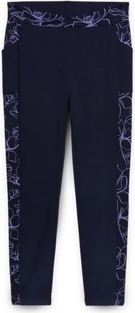 Fiorella Rubino Lenzing Ecovero viscose legging - Dames - Leggings - Blauw - XS - Broeken