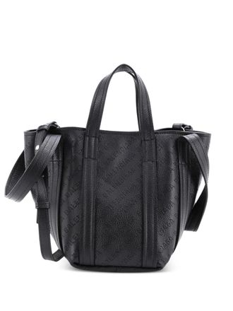 Balenciaga Everyday 2.0 North South Logo Perforated Leather XS tote bag - Nero