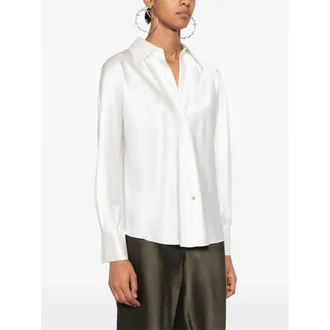 Vince Silk Shirt - White