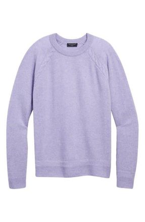 Vineyard Vines Cashmere Crewneck Sweater in Lilac Breeze Heather at Nordstrom, Size Medium