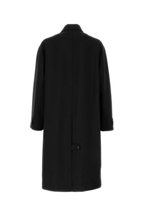 Gucci Mens Black Wool Overcoat Exterior: Lining: Cupro Cappotti