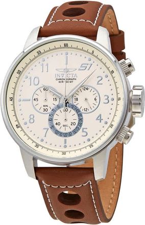 Invicta S1 Rally Chronograph Ivory Dial Mens Watch 25724