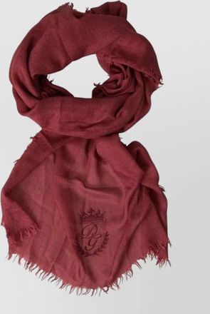 Dolce & Gabbana cashmere silk fringe scarf