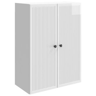 vidaXL Armario De Pared Blanco Brillante 66 X 34,5 X 90 Cm Vidaxl