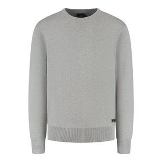 Wahts Mens Knitwear, TargetGroup:Men Light Grey Melange / XXL