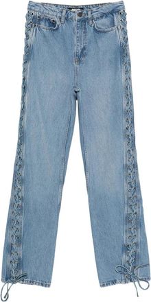 Rotate Twisted LA 1321 - Dames - Regular Fit Jeans - Blauw - W24 - Katoen - Jeans