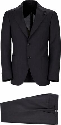 Lardini Wool Pinstripe Suit - Heren - Business pakken - Grijs - XL - Wol - Kostuums