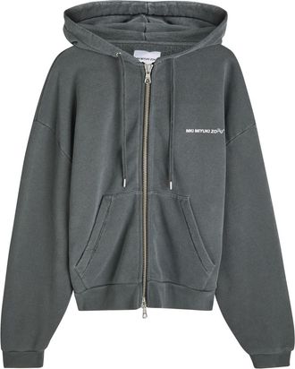 Mki Miyuki Zoku Uniform Hooded Cotton-blend Sweatshirt - Black Other - Xxl