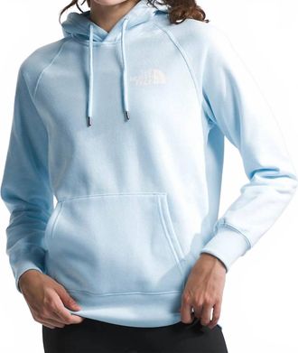 The North Face Womens Box Never Stop Exploring Hoodie In Barely Blue