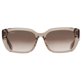 Ferragamo Grey Rectangular Ladies Sunglasses SF1094SLB 310 55