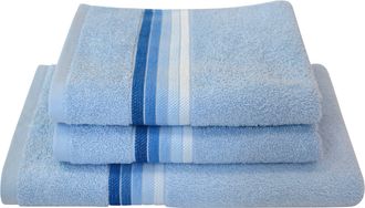 Dyckhoff Handtuch Set »Chenille« Set 3 Stk. Frottier Set beinhaltet: 2x Handtuch (50x100cm) und 1x Duschtuch (70x140cm)