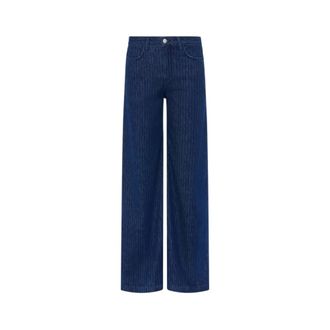 L'agence Wide Jeans - Dames - Jeans - Blauw - Maat: 7XL Katoen