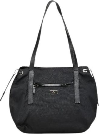Gucci Pre-owned Shoulder Bags, female, Black, Size: ONE SIZE Pre-owned Nylon gucci-bags