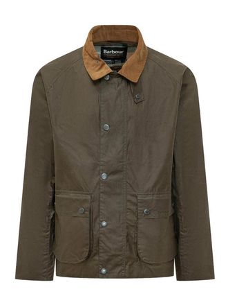 Barbour Modern Bedale Waxed Jacket In Green