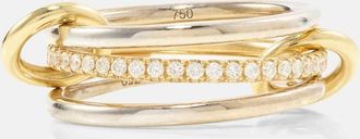 Spinelli Kilcollin Sonny 18kt gold and white gold ring with diamonds