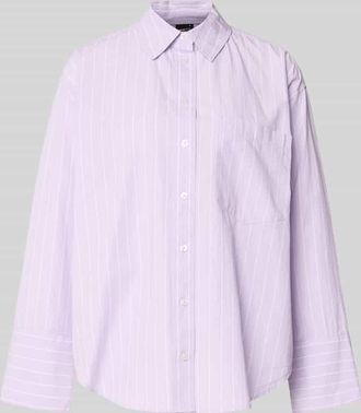 Gina Tricot Relaxed Fit Hemdbluse mit Brusttasche in Lavender, Gr&ouml;&szlig;e XL
